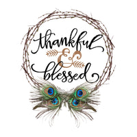 Thankful and blessed peacock