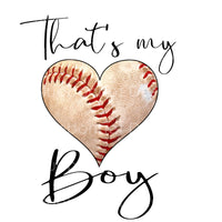 That's my boy baseball heart clean