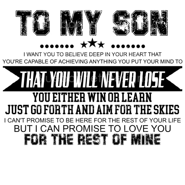 To my son win or learn