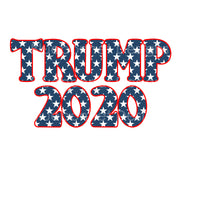 Trump 2020 stars blue