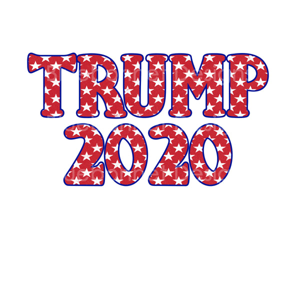 Trump 2020 stars red