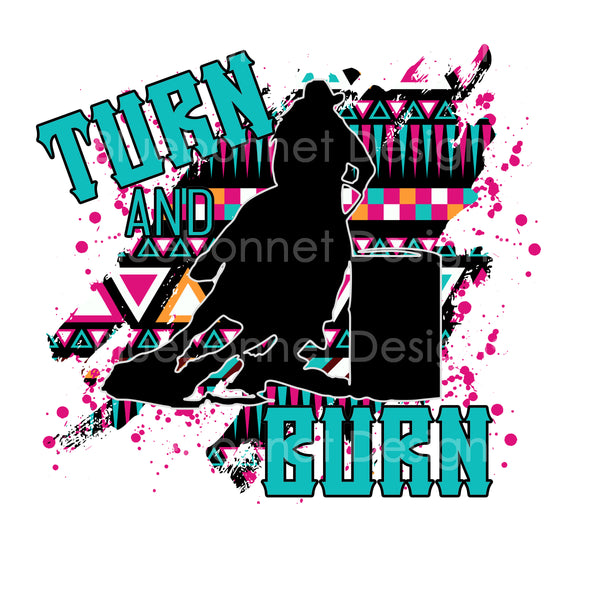 Turn and burn barrel racer bright