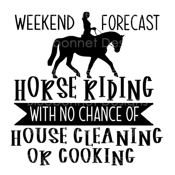 Weekend forecast horseriding